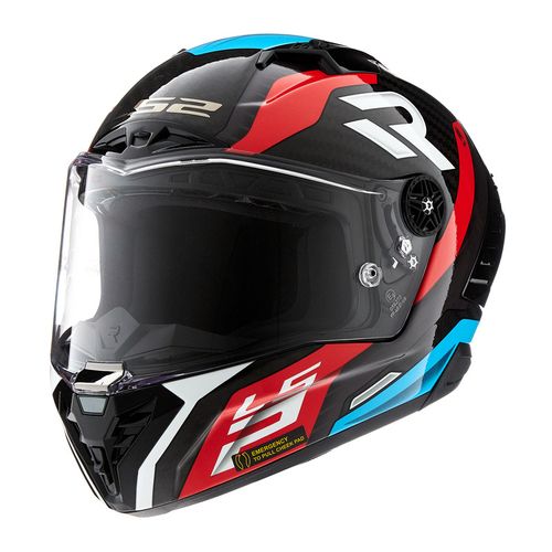 Casco LS2 805 Thunder Supra Negro / Rojo / Brillo