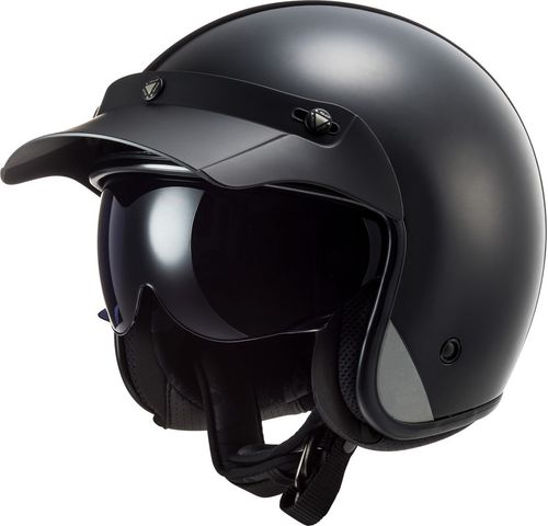 Casco LS2 Of601 Bob Negro Mate