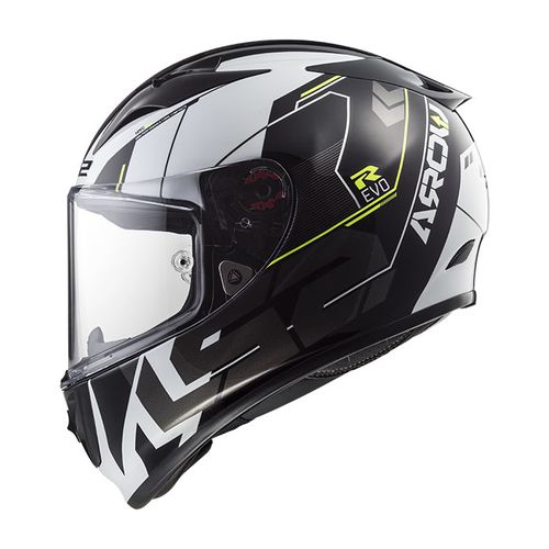 Casco LS2 323 Arrow R Evo Techno Blanco / Negro