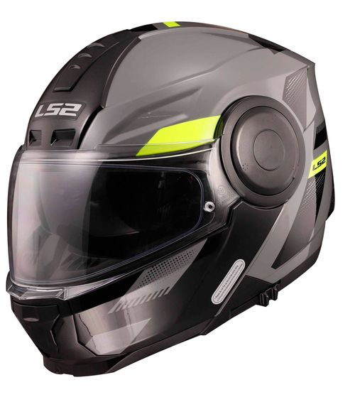 Casco LS2 902 Scope Max Gris / Amarillo / Brillo