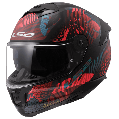 Casco Ls2 Stream II 808 Jungle Negro / Rosa / Mate