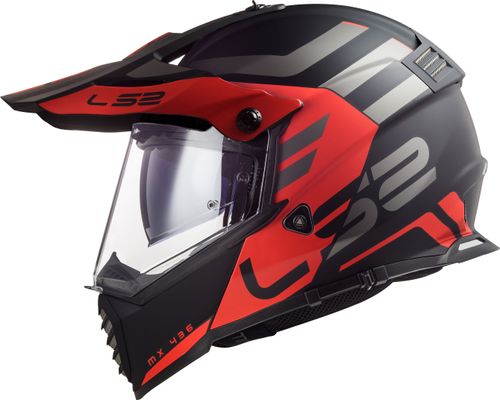 Casco Ls2 MX436 Evo Adventure Rojo / Negro