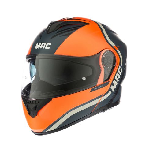 Casco Mac 908 Rock Albarn Azul / Naranja / Mate