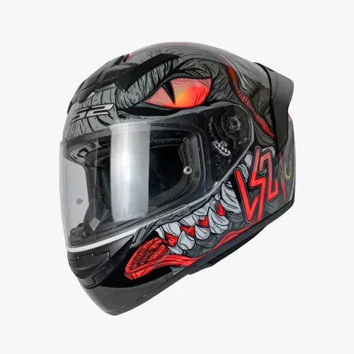Casco Ls2 352 Rookie Fizzle Negro / Rojo