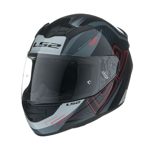 Casco LS2 352 Rookie Garr Negro / Rojo / Mate