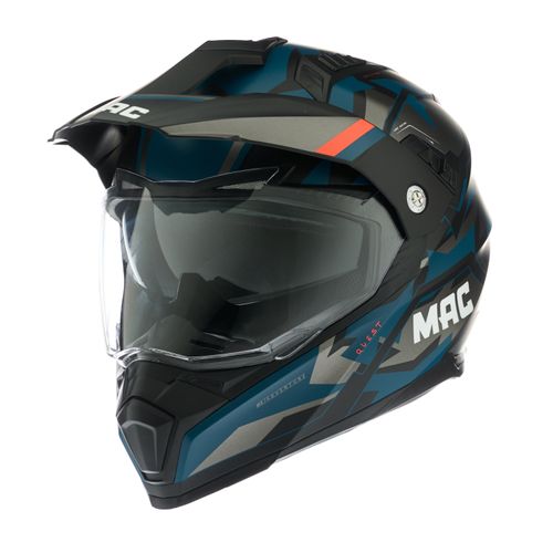 Casco MAC 060 Quest Polox Azul / Gris / Mate