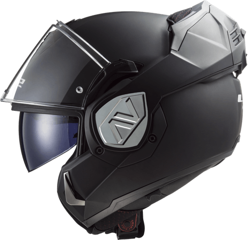 Casco LS2 906 Advant Solid Cromado Negro / Gris / Mate