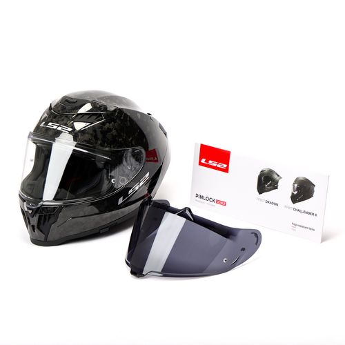 Casco LS2 807 Dragon Carbono Forged Negro / Brillo