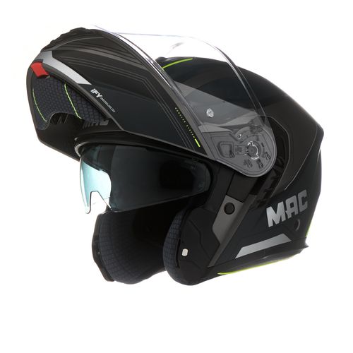 Casco MAC 917 Onyx Genius Negro / Amarillo / Mate