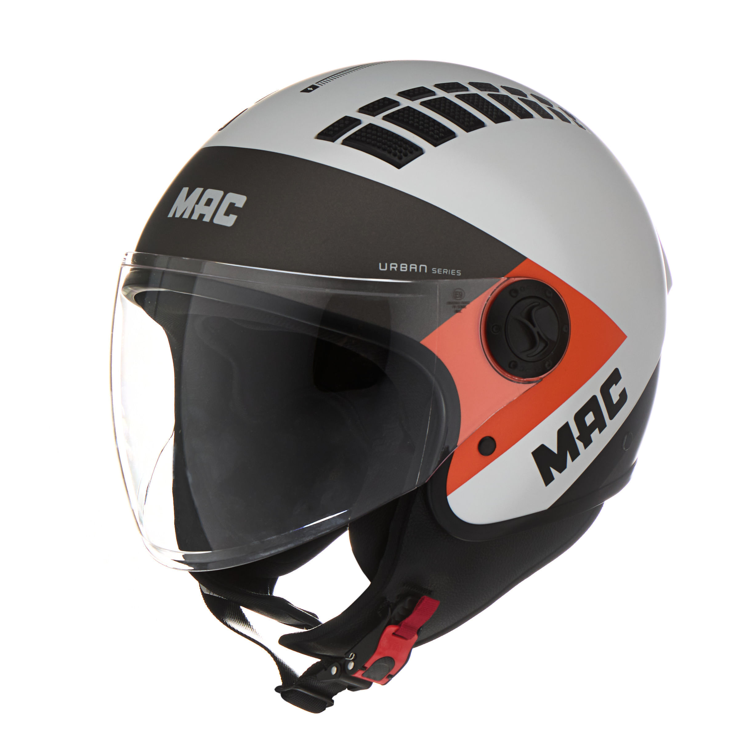 Casco MAC 230 Addax Pyro Negro / Naranja / Mate - 921 Store
