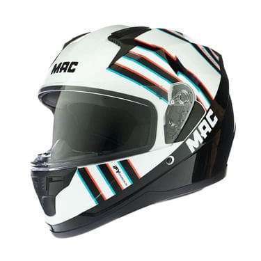Casco MAC 067 Bass Wixper Blanco / Negro / Brillo