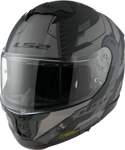 Casco LS2 808 Stream II Shadow Gris / Negro / Mate