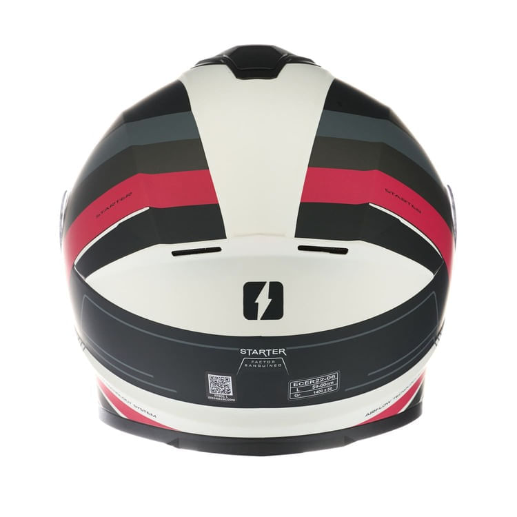 Casco MAC 801 Starter Winexzor Blanco / Rosa / Mate - MAC HELMETS