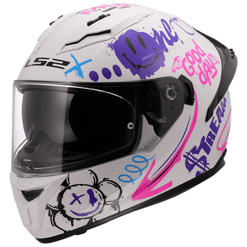 Casco LS2 806 Fusion One Blanco / Rosa / Mate