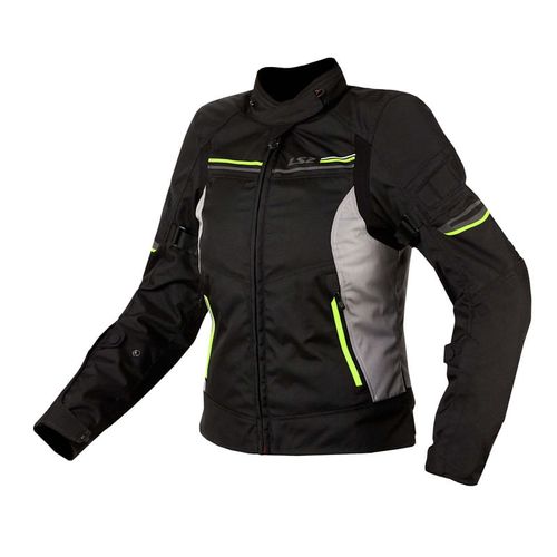 Campera LS2 Shadow Mujer Negro / Gris