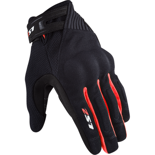Guante LS2 Dart 2 Hombre Negro / Rojo