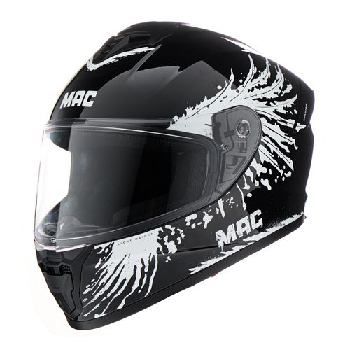 Casco MAC 801 Starter Fenix Negro / Blanco / Brillo