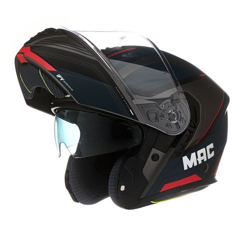 Casco MAC 917 Onyx Genius Azul / Rojo / Mate