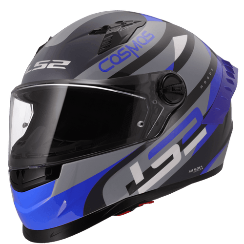 Casco LS2 816 Cosmos Modok Negro / Azul / Mate