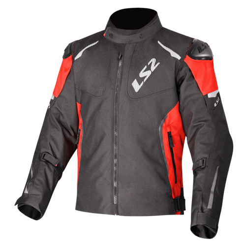 Campera LS2 Zoom Hombre Negro / Rojo
