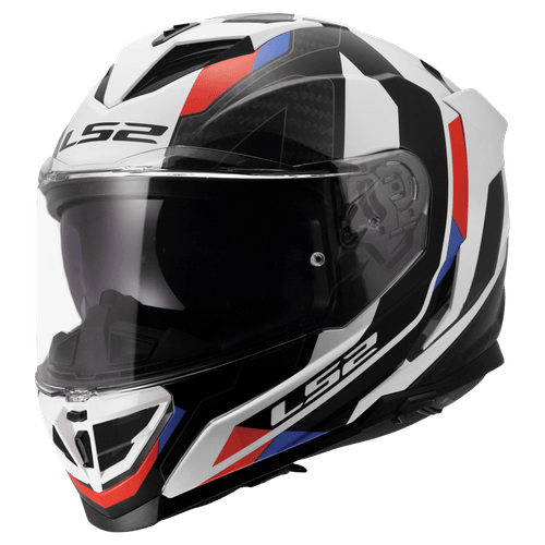 Casco LS2 818 Storm III Sporty Blanco / Rojo / Brillo
